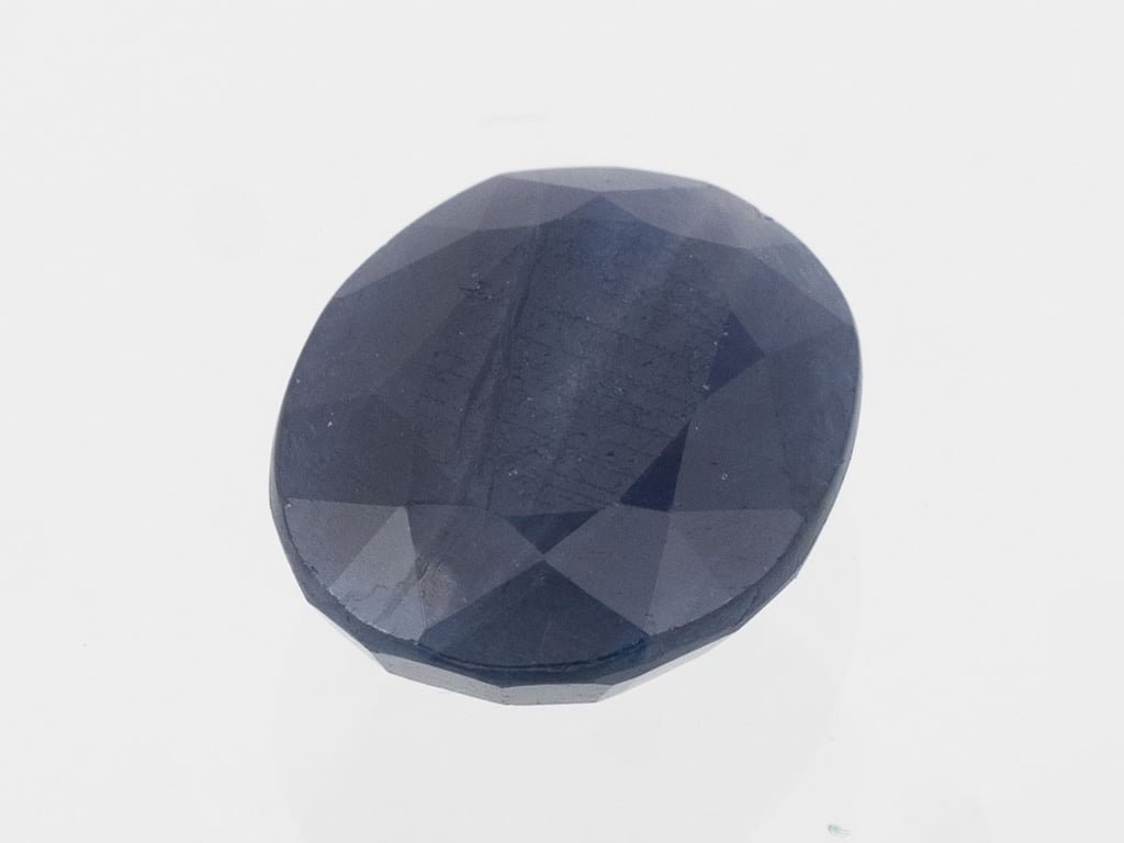 African Blue Sapphire (Neelam Stone) 7.02 Carat (7.71 Ratti) Oval Mix Cut