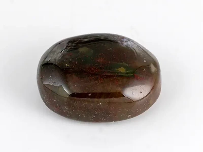 Natural Bloodstone (Pitoniya / Heliotrope) 10.85 Carat (11.92 Ratti) Oval Cabochon