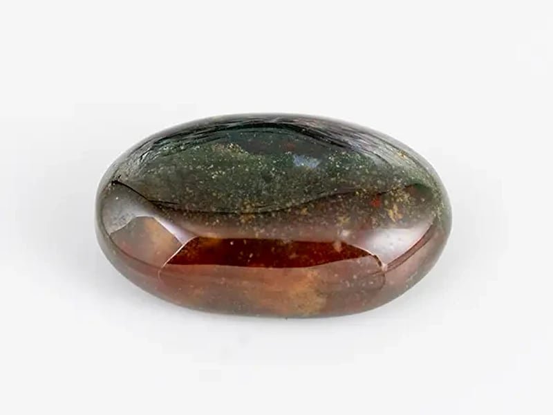 Natural Bloodstone (Pitoniya / Heliotrope) 8.84 Carat (9.71 Ratti) Oval Cabochon - View #1
