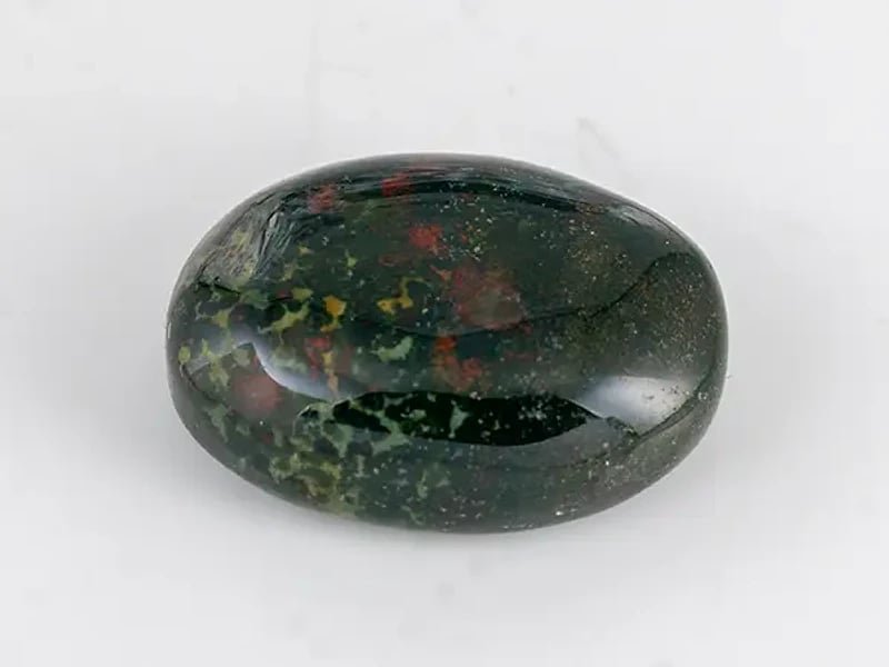 Natural Bloodstone (Pitoniya / Heliotrope) 9.09 Carat (9.99 Ratti) Oval Cabochon