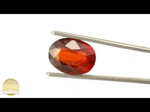 African Hessonite Gemstone 7.14 Carat (7.85 Ratti) Gomed Stone 4 Hessonite (Gomed) 7014Carat/7.85Ratti