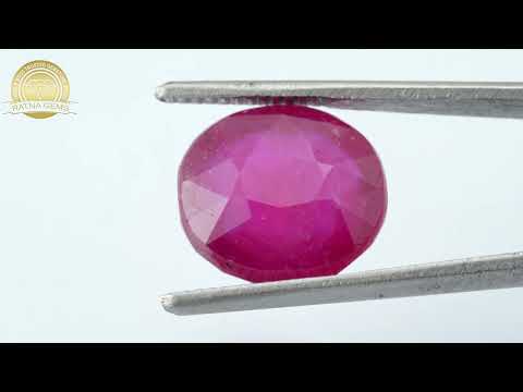 Natural Ruby 11.35ct - 12.47 Ratti | Bankok Ruby | Certified Authentic Gem | Ratna Gems