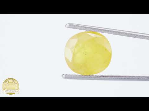 Yellow Sapphire (Pukhraj) Nigerian 6.55Carat/7.20Ratti