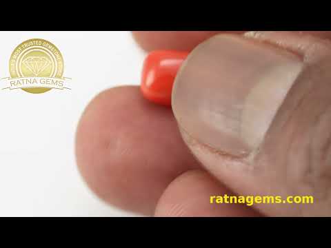 Luxurious Red Coral Oval 8.07ct - 8.87 Ratti | Distinctive Choice | Ratna Gems