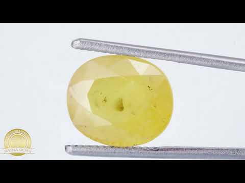 Yellow Sapphire (Pukhraj) Nigerian 6.60Carat/7.25Ratti