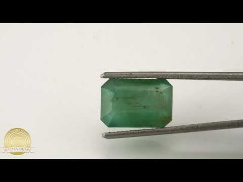 Jambia Emerald (Panna) 6.50 Carat - 7.14 Ratti Octagonal Step Cut Natural Green Gemstone