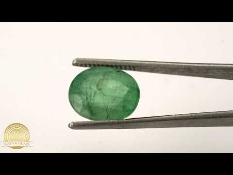 Jambia Emerald (Panna) 5.68 Carat - 6.24 Ratti Oval Cut Natural Green Gemstone