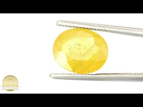 Yellow Sapphire (Pukhraj) Nigerian 6.30Carat/6.92Ratti