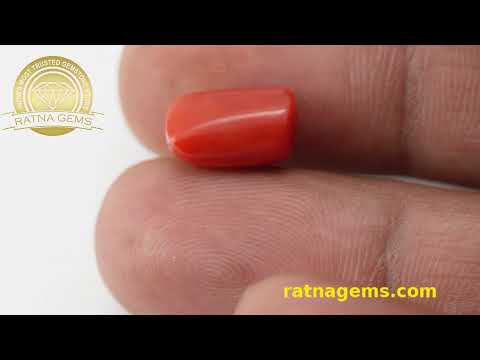 Chic Red Coral Oval 5.35ct - 5.89 Ratti | Discover at Ratna Gems