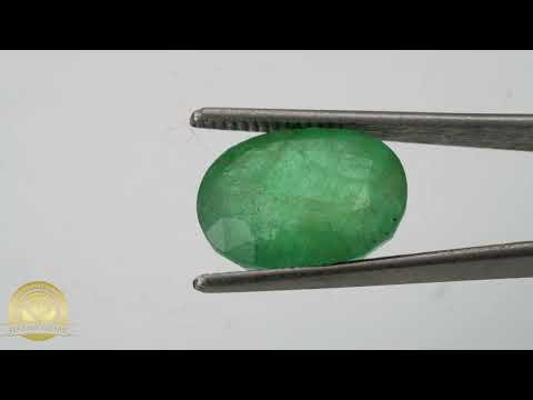 Jambia Emerald (Panna) 9.85 Carat - Oval Cut Natural Green Gemstone