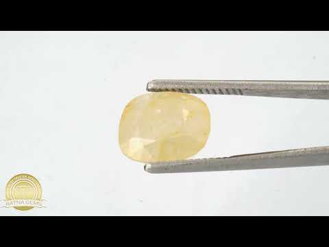 Yellow Sapphire (Pukhraj) (Ceylon) 7.27Carat/7.99Ratti