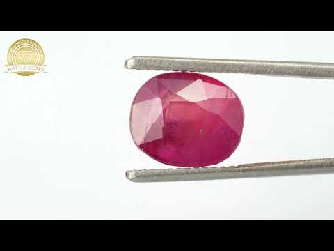 Authentic Ruby 5.00ct - 5.49 Ratti | Bankok Ruby | Certified Gem | Ratna Gems