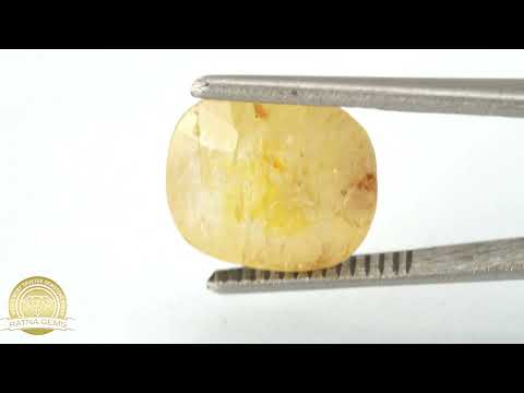 Yellow Sapphire (Pukhraj) (Ceylon) 6.57Carat/7.22Ratti