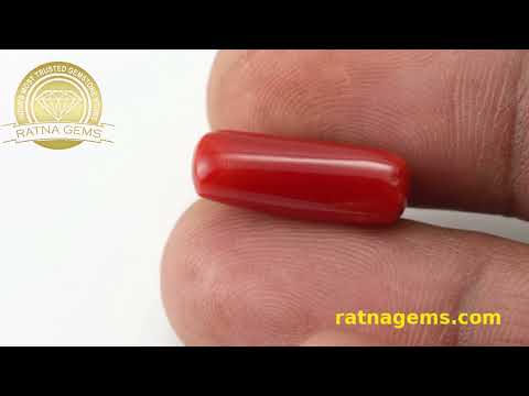 Luxurious Red Coral Oval 7.755ct - 8.522 Ratti | Shop at Ratna Gems