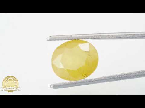 Yellow Sapphire (Pukhraj) Nigerian 6.90Carat/7.58Ratti