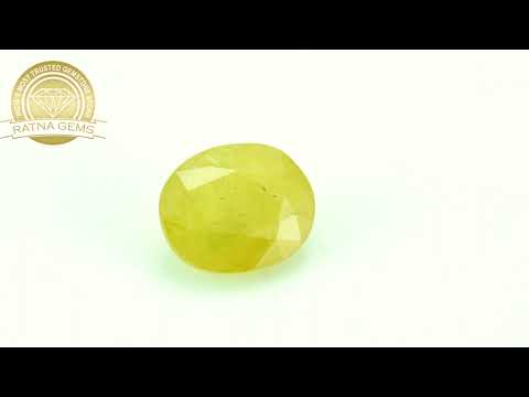 Certified Yellow Sapphire 11.05 Carat - 12.14 Ratti | Natural Pukhraj from Bangkok, Thailand