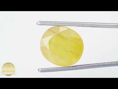 Yellow Sapphire (Pukhraj) Nigerian 7.55Carat/8.30Ratti