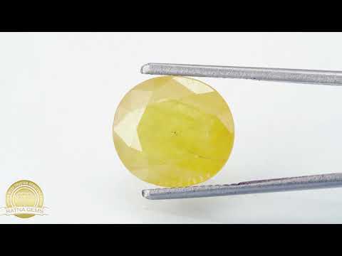 Yellow Sapphire (Pukhraj) Nigerian 7.50Carat/8.24Ratti