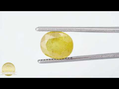 Yellow Sapphire (Pukhraj) Nigerian 4.40Carat/4.83Ratti