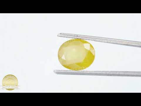 Yellow Sapphire (Pukhraj) Nigerian 6.05Carat/6.65Ratti