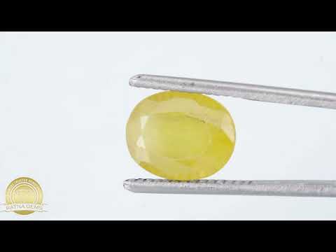 Yellow Sapphire (Pukhraj) Nigerian 4.15Carat/4.56Ratti