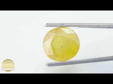 Yellow Sapphire (Pukhraj) Nigerian 7.10Carat/7.80Ratti