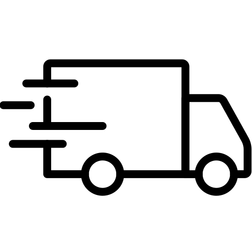 Fast delivery truck icon