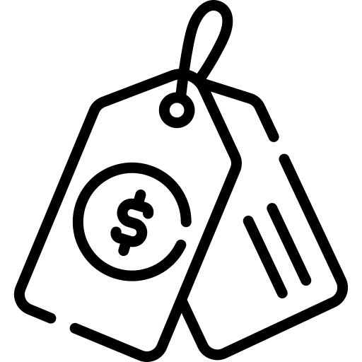 Transparent pricing icon