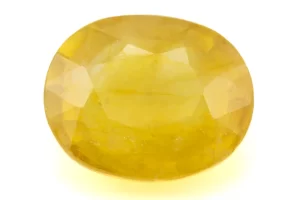 Natural Yellow Sapphire 6.40 Carat (7.03 Ratti) from Bangkok - Certified Gemstone