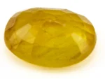Back view of Yellow Sapphire (Pukhraj) 5.025 Carat (5.52 Ratti) - Bangkok