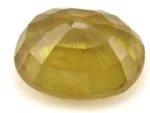 Back view of Yellow Sapphire (Pukhraj) 6.800 Carat (7.48 Ratti) - Bangkok