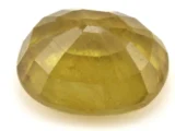 Back view of Yellow Sapphire (Pukhraj) 6.800 Carat (7.48 Ratti) - Bangkok