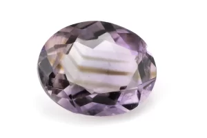 Amethyst (Jamunia) 4.75 Carat - 5.22 Ratti Front View | Natural Oval-Cut Purple Gemstone