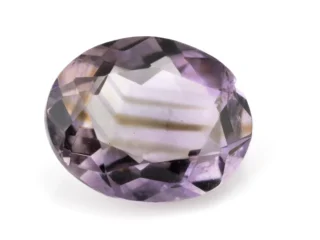 High-resolution image of the Original Amethyst Stone 4.75 Carat (5.22 Ratti) Jamunia showcasing its vibrant blue-purple hues and flawless oval cut.