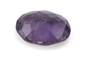 Amethyst (Jamunia) 5.27 Carat - 5.79 Ratti Back View | Natural Oval-Cut Purple Gemstone