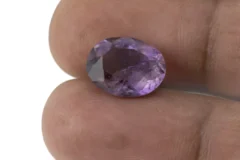 Amethyst (Jamunia) 5.27 Carat - 5.79 Ratti Size Reference | Natural Oval-Cut Purple Gemstone