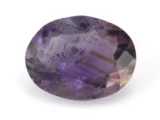 High-resolution image of the Original Amethyst Stone 5.27 Carat (5.79 Ratti) Jamunia showcasing its vibrant blue-purple hues and flawless oval cut.