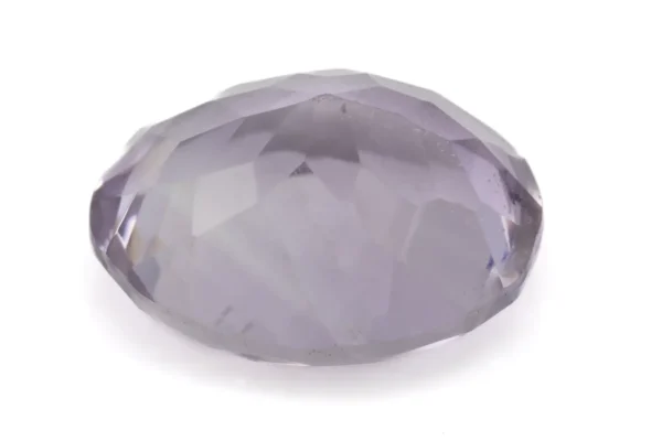 Amethyst (Jamunia) 5.29 Carat - 5.81 Ratti Back View | Natural Oval-Cut Purple Gemstone