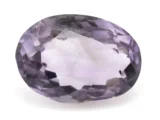 High-resolution image of the Original Amethyst Stone 5.48 Carat (6.02 Ratti) Jamunia showcasing its vibrant blue-purple hues and flawless oval cut.