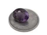 Amethyst (Jamunia) 6.19 Carat - 6.80 Ratti Size Reference | Natural Oval-Cut Purple Gemstone