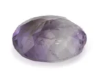 Amethyst (Jamunia) 6.42 Carat - 7.05 Ratti Back View | Natural Oval-Cut Purple Gemstone
