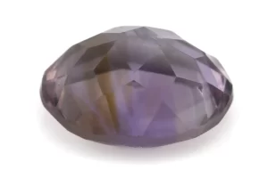 Natural Amethyst Gemstone (Jamunia) 6.42 Carat - 7.05 Ratti Front View | Purple Oval-Cut Amethyst