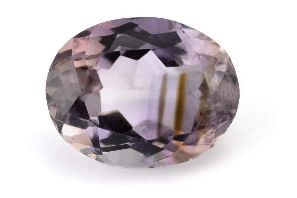 Amethyst (Jamunia) 6.520 Carat - 7.16 Ratti Front View | Natural Oval-Cut Purple Gemstone