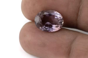 Amethyst (Jamunia) 6.520 Carat - 7.16 Size Reference View | Natural Oval-Cut Purple Gemstone