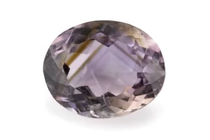 Amethyst (Jamunia) 7.05 Carat - 7.75 Ratti Front View | Natural Oval-Cut Purple Gemstone