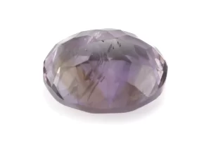 Amethyst (Jamunia) 7.05 Carat - 7.75 Ratti Back View | Natural Oval-Cut Purple Gemstone