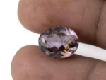 Amethyst (Jamunia) 7.05 Carat - 7.75 Ratti Size Reference | Natural Oval-Cut Purple Gemstone