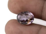 Amethyst (Jamunia) 7.05 Carat - 7.75 Ratti Size Reference | Natural Oval-Cut Purple Gemstone