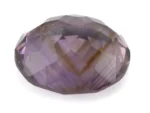 Amethyst Gemstone (Jamunia) 7.26 Carat - 7.98 Ratti Back View | Natural Oval-Cut Purple Gemstone