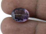 Amethyst Gemstone (Jamunia) 7.26 Carat - 7.98 Ratti Reference Size | Natural Oval-Cut Purple Gemstone